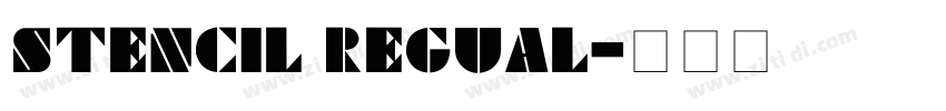 Stencil regual字体转换
